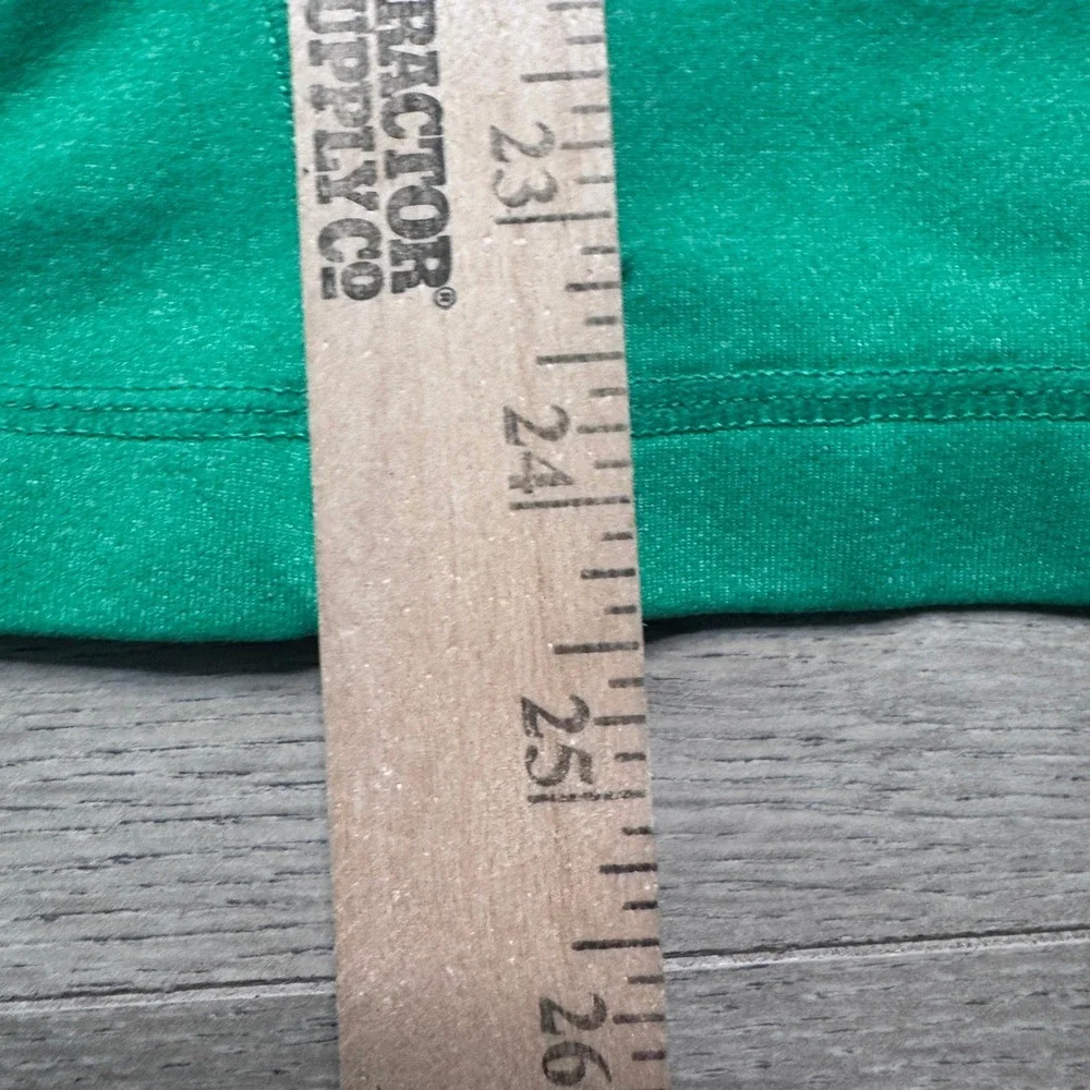 Kyodan Womens Green Heathered Full Zip Active Jacket Mock Neck Size Small
